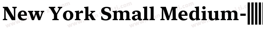 New York Small Medium字体转换